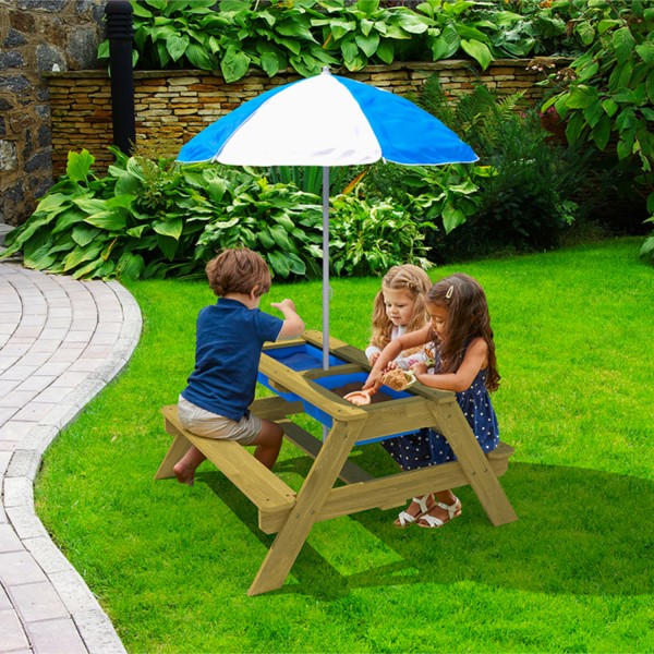 Picknick Tisch mit Sonnenschirm