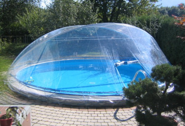 Swimming Pool Überdachung "Cabrio Dom"