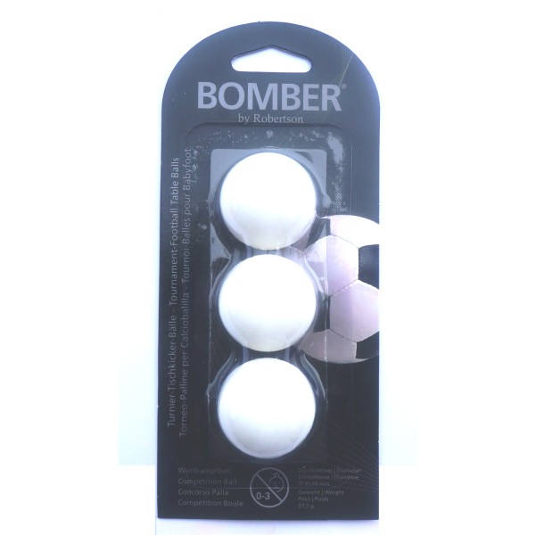 Kickerbälle "Bomber Robertson" (weiß)